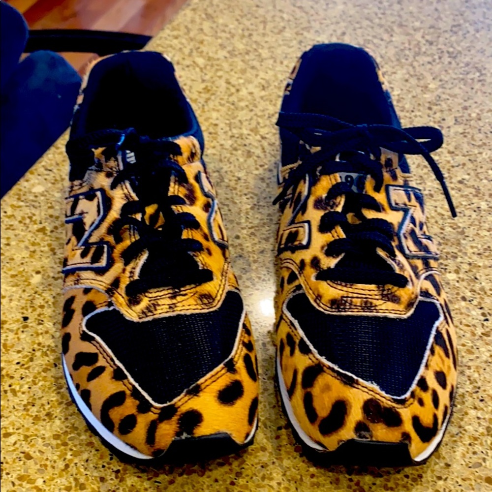 New Balance Calf Hair Leopard sneakers